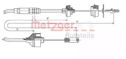 Трос зчеплення Metzger 11.2195.