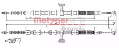 Трос ручника на Opel Signum  Metzger 11.5945.