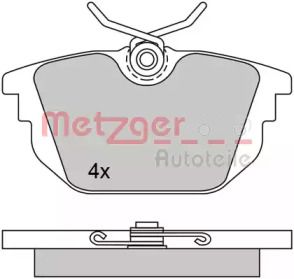 Задние тормозные колодки на Fiat Coupe  Metzger 1170497.