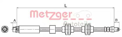 Тормозной шланг на БМВ З4  Metzger 4110143.