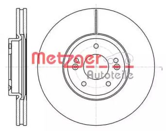 Вентильований гальмівний диск Metzger 6110210.