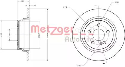 Тормозной диск Metzger 6110274.