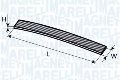 Вугільний фільтр салону Magneti Marelli 350203065080.