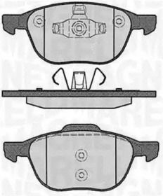 Тормозные колодки на Mazda 3 BL Magneti Marelli 363916060244.