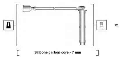 Высоковольтные провода зажигания на Rover 75  Magneti Marelli 941255180828.