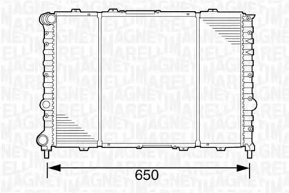 Радіатор охолодження двигуна на Альфа Ромео 156  Magneti Marelli 350213100700.