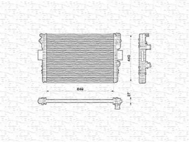 Радиатор охлаждения двигателя на Ивеко Дейли  Magneti Marelli 350213169000.