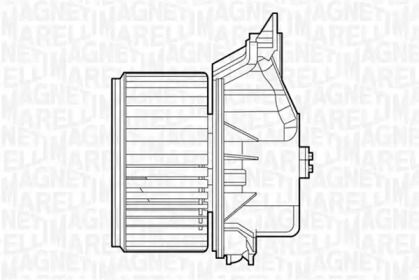 Вентилятор пічки на Fiat Grande Punto  Magneti Marelli 069412529010.