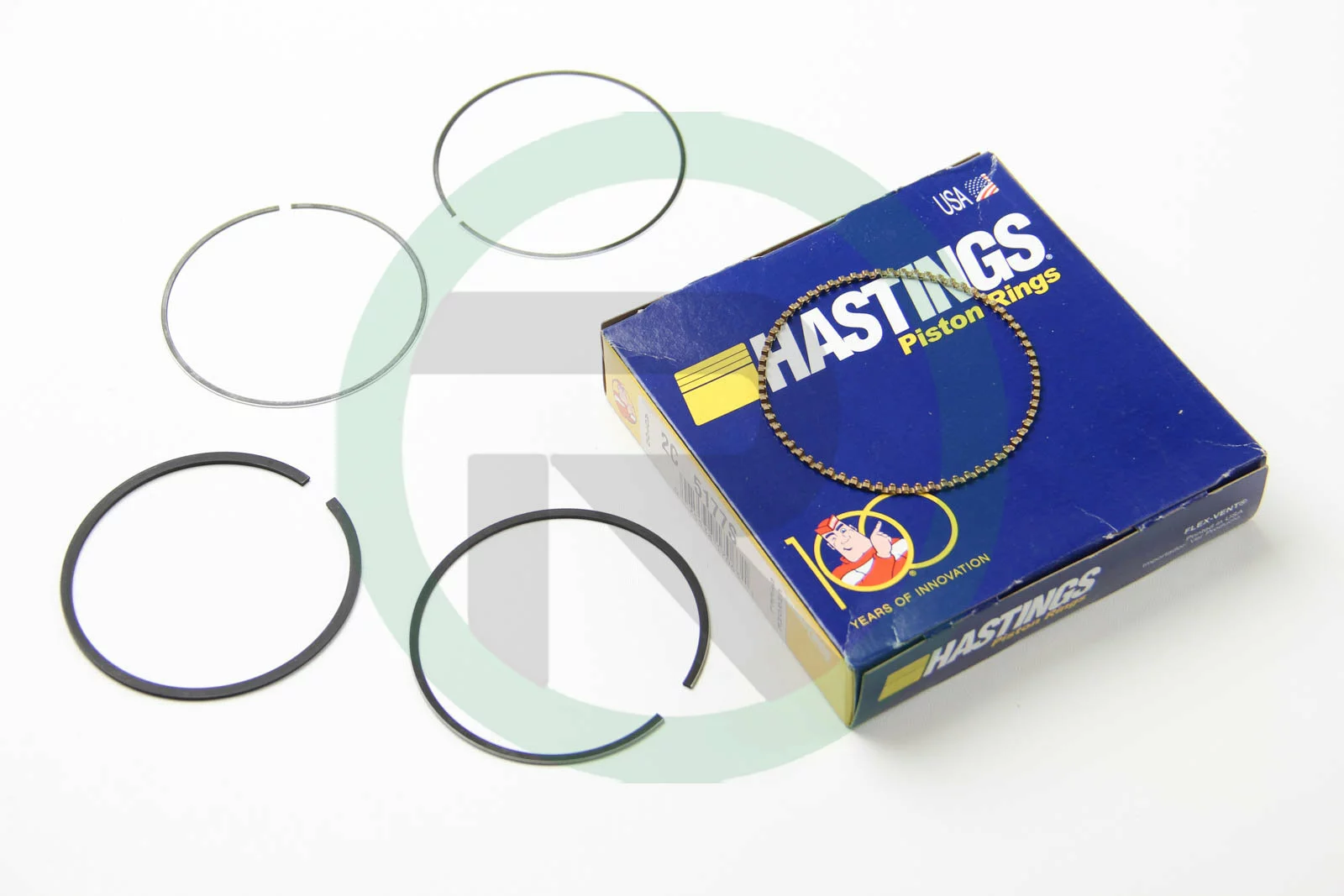 Комплект поршневых колец на Шкода Октавия А5  Hastings Piston Ring 2C5177S.