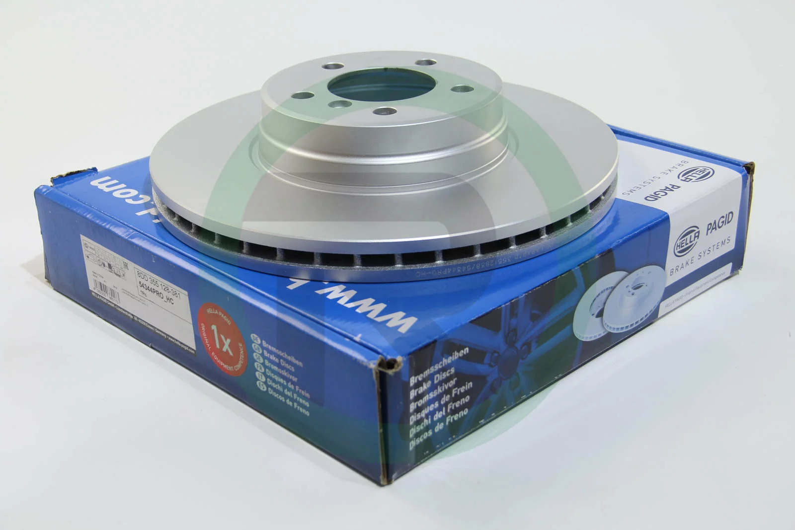 Вентилируемый тормозной диск Hella Pagid 8DD 355 128-381.