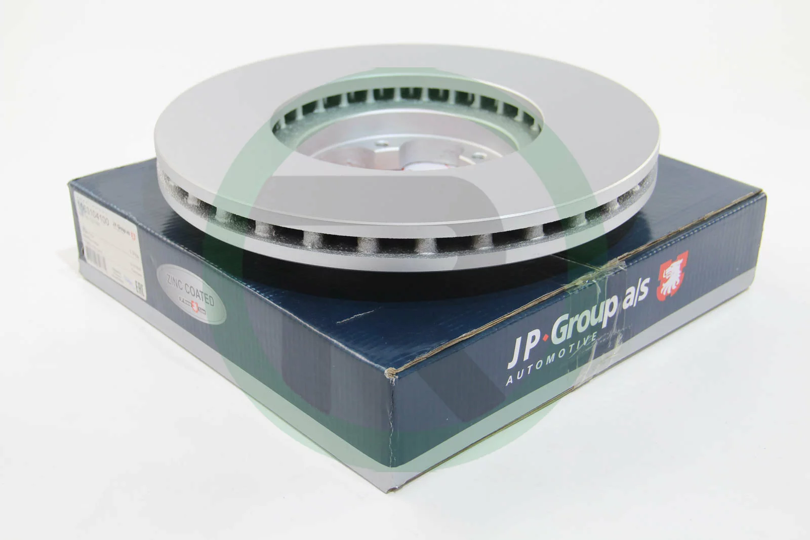 Вентилируемый передний тормозной диск на Ford Transit Tourneo  JP Group 1563104100.