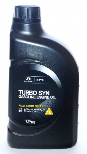 Моторное масло TURBO SYN GASOLINE 5W-30 1 л Hyundai/Kia 05100-00141.