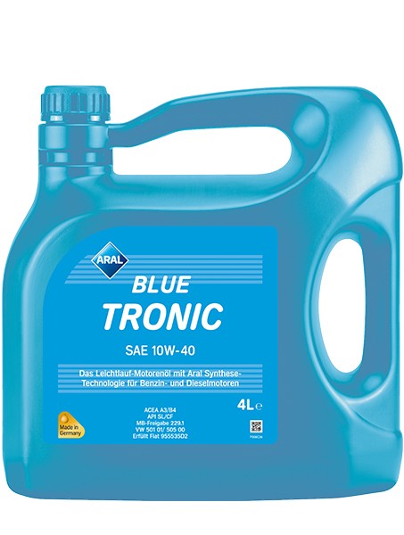 Моторне масло BLUE TRONIC 10W-40 4 л на Ауді 100  Aral 154FE6.