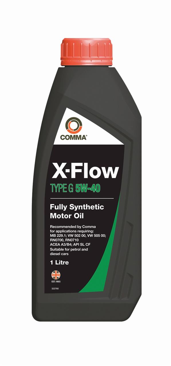 Моторне масло X-FLOW TYPE G 5W-40 4 л на Ніссан Х-Трейл  Comma XFG4L.