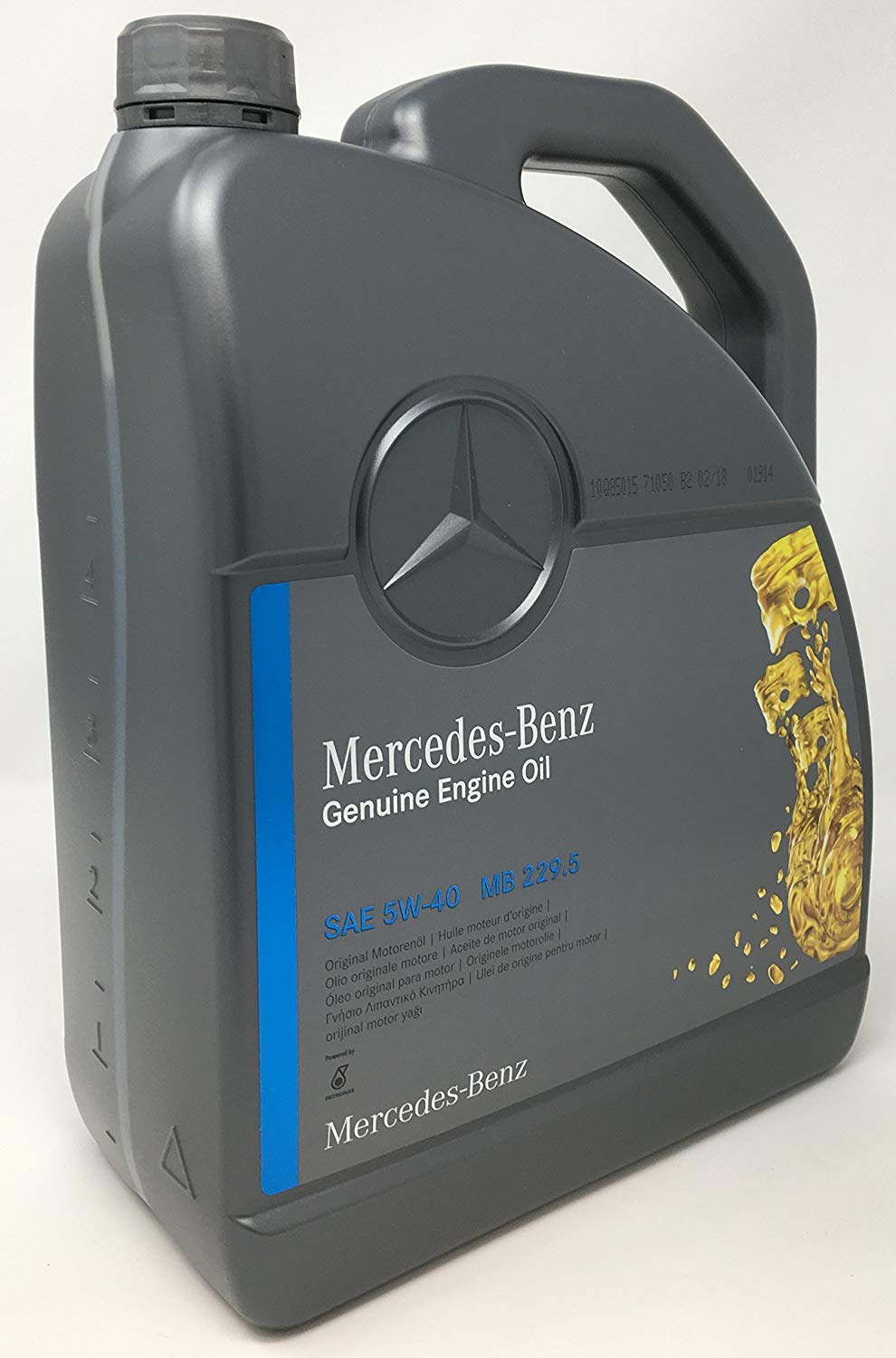 Моторное масло PKW SYNTHETIC MOTORENOL 229.5 5W-40 5 л Mercedes-Benz A 000 989 92 02 13 AIFE.