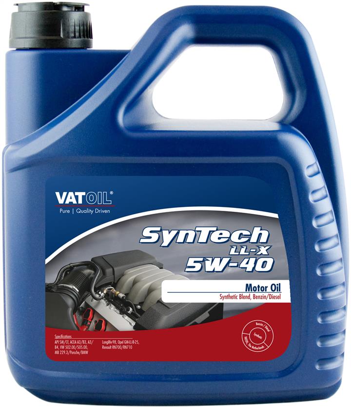 Моторное масло SYNTECH LL-X 5W-40 4 л Vatoil 50035.