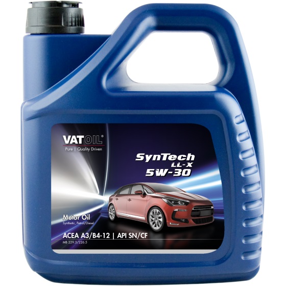 Моторне масло SYNTECH LL-X 5W-30 4 л на Kia Sportage 3 Vatoil 50425.