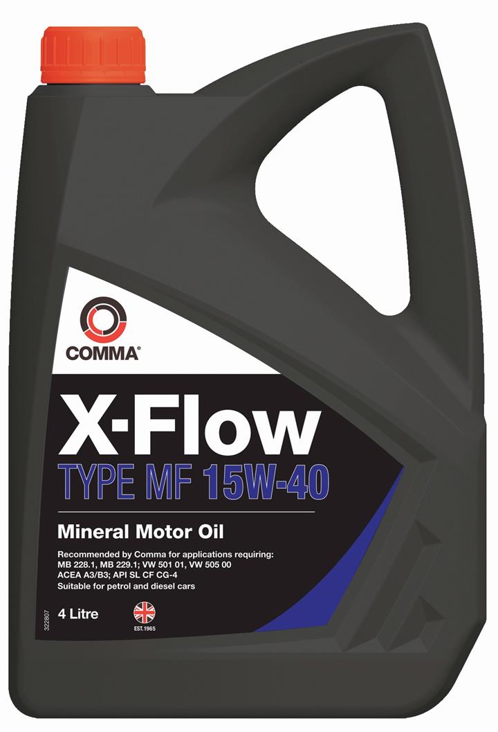 Моторное масло X-FLOW TYPE MF 15W-40 4 л на Сеат Леон  Comma XFMF4L.