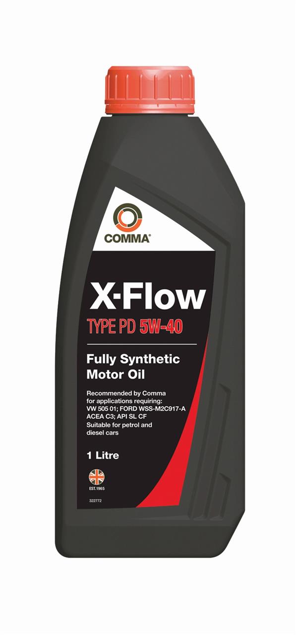Моторное масло X-FLOW TYPE PD 5W-40 1 л Comma XFPD1L.
