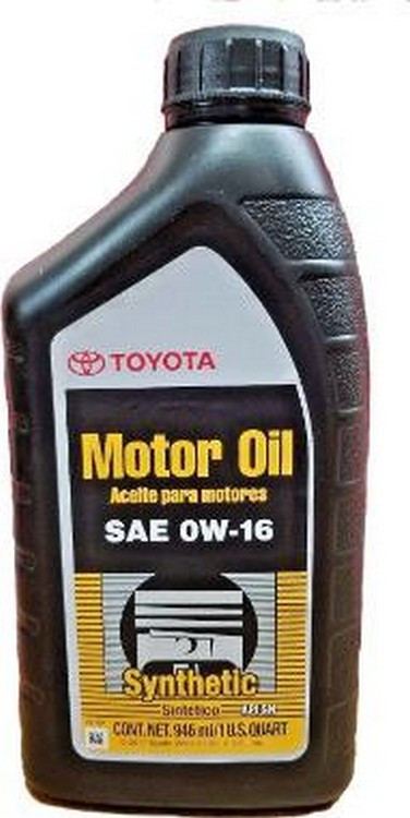 Моторное масло 0W-16 0.946 л на Тайота Солара  Toyota/Lexus 00279-16QTE.