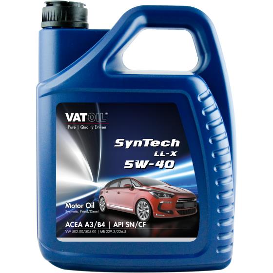 Моторное масло SYNTECH LL-X 5W-40 5 л на Фольксваген Джетта  Vatoil 50036.