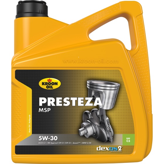 Моторное масло PRESTEZA MSP 5W-30 4 л Kroon Oil 35137.