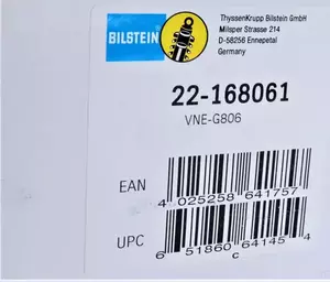 Передняя стойка амортизатора Bilstein 22-168061 фотография 8.