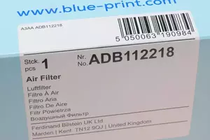 Повітряний фільтр Blue Print ADB112218 фотографія 4.