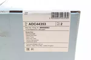 Задний тормозной диск Blue Print ADC44353 фотография 4.