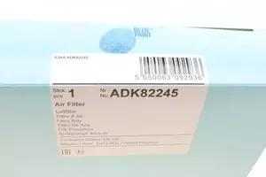 Воздушный фильтр Blue Print ADK82245 фотография 4.