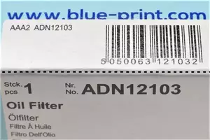 Масляний фільтр Blue Print ADN12103 фотографія 4.