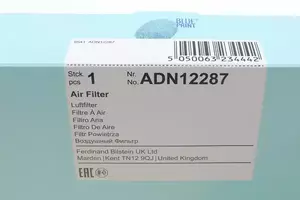 Воздушный фильтр Blue Print ADN12287 фотография 3.