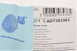 Тормозной шланг Blue Print ADT353363 фотография 5.
