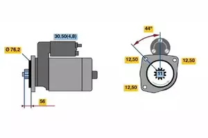 Стартер Bosch 0 001 123 028 фотографія 4.