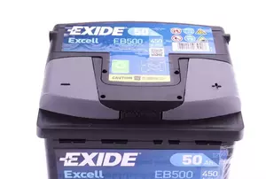 Аккумулятор Exide EB500 фотография 1.