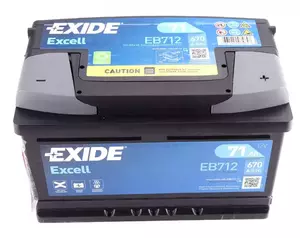 Аккумулятор Exide _EB712 фотография 1.