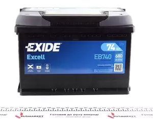 Аккумулятор Exide EB740 фотография 2.