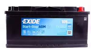 Акумулятор Exide EK1050 фотографія 1.