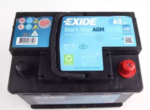 Аккумулятор Exide EK600 фотография 2.