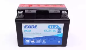 Акумулятор Exide ETZ14-BS фотографія 3.