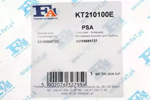 Монтажний комплект турбіни Fa1 KT210100E фотографія 5.