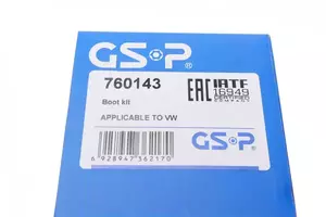 Комплект пильовика ШРУСа GSP 760143 фотографія 12.