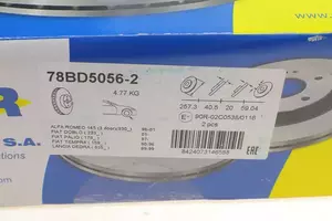 Вентильований гальмівний диск Icer 78BD5056-2 фотографія 4.