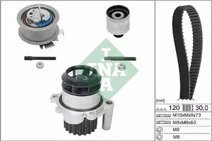 Комплект ГРМ с помпой Ina 530 0201 30 фотография 7.