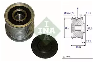 Муфта генератора Ina 535 0036 10 фотография 5.