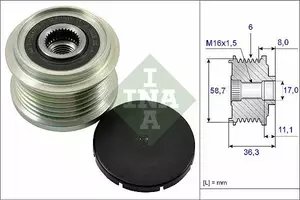 Муфта генератора Ina 535 0160 10 фотография 4.