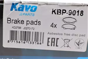 Гальмівні колодки Kavo Parts KBP-9018 фотографія 5.