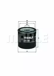 Масляний фільтр Mahle OC 90 OF.