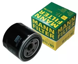 Масляний фільтр на Kia Sorento XM Mann-Filter W 811/80.