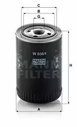 Масляный фильтр Mann-Filter W 936/4.